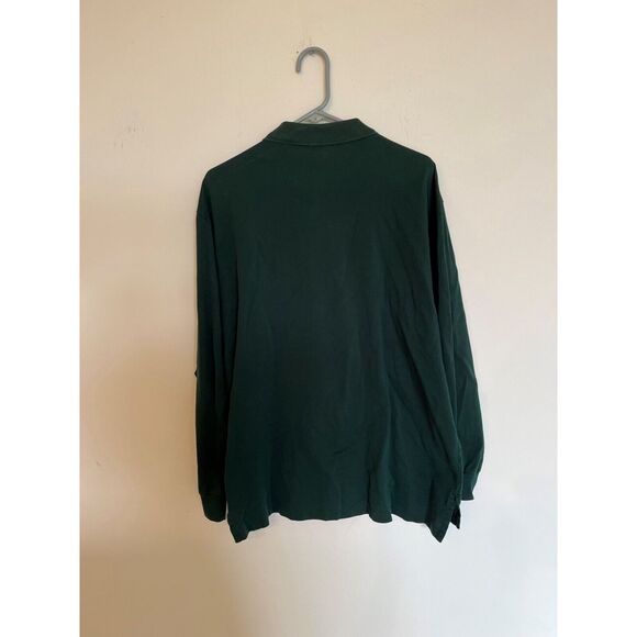 Polo by Ralph Lauren XL Men's Long Sleeve Hunter Green Polo Shirt - Picture 8 of 8